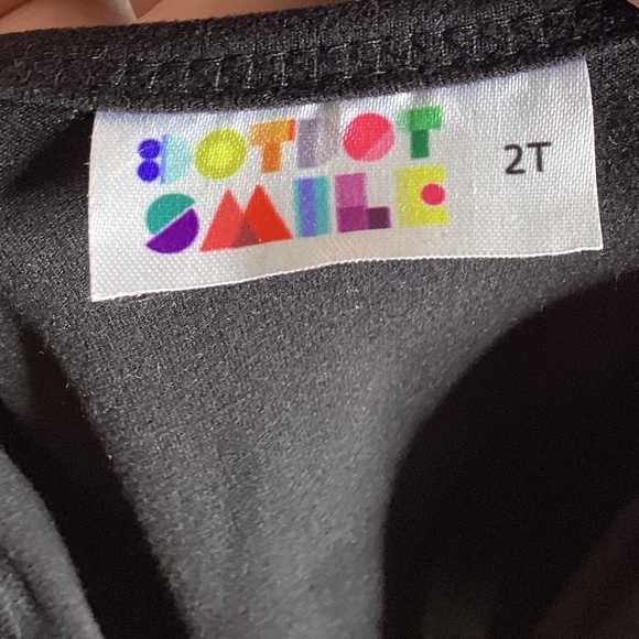 Girls Soft Black Metallic Twirly Dress NWT 7 - Picture 8 of 12